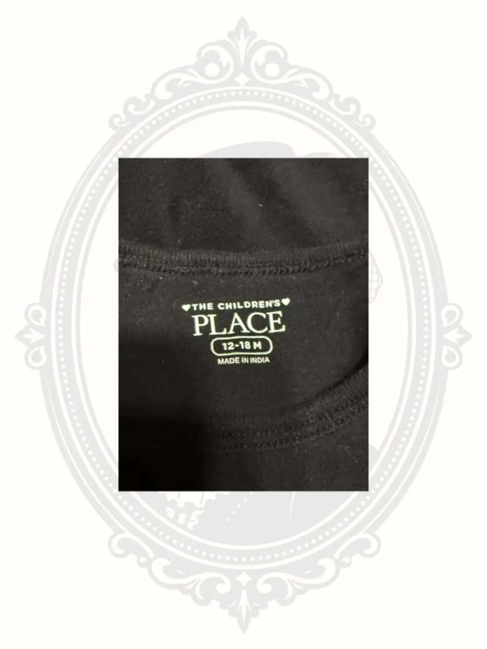 The Children’s Place #Babe Status Baby Onesie 12-18M Black Graphic